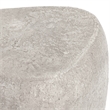 Kosas Home Britney Concrete Stone Outdoor End Table - Light Gray Finish