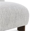 Kosas Home Chelsea Fabric Accent Chair - Ivory with Dynamic Wood Frame