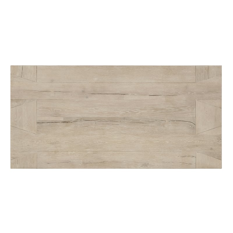 Kosas Home Bristol Reclaimed Oak Wood Coffee Table in Meadow White