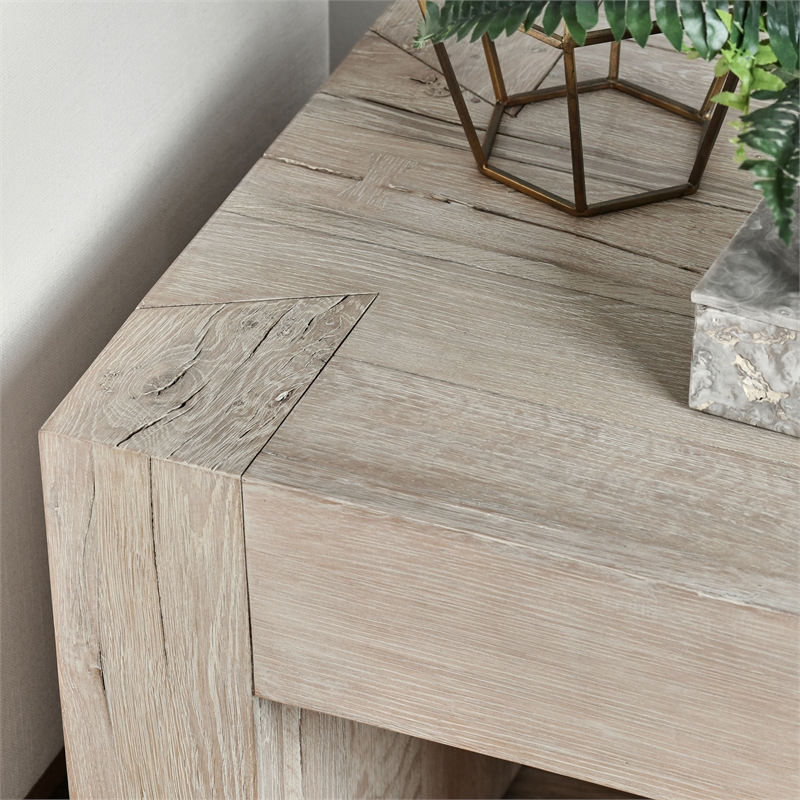 Kosas Home Bristol Cracked Oak Wood 24