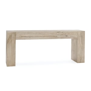 Kosas Home Bristol Cracked Oak Wood 72&quot Console Table in Meadow White