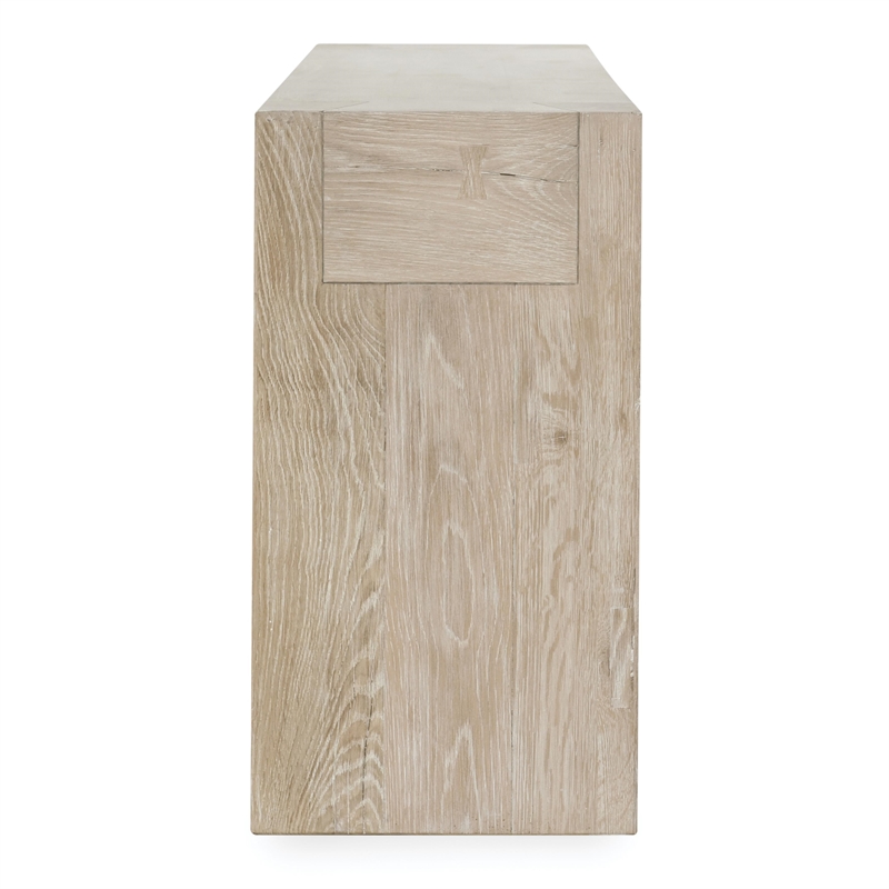 Kosas Home Bristol Cracked Oak Wood 72