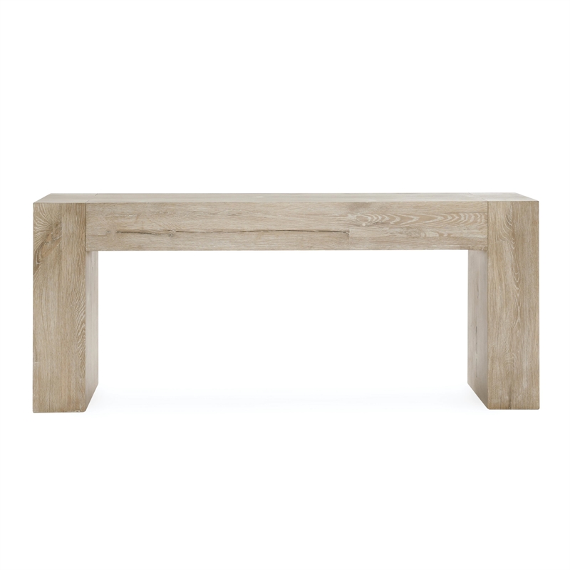 Kosas Home Bristol Cracked Oak Wood 72