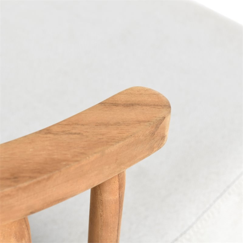 Kosas Home Hearst Outdoor Wood Frame Accent Chair in Natural