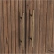 Kosas Home Holmes Geometric Pattern Four Door Mango Wood Sideboard in Brown