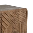 Kosas Home Holmes Mango Wood Geometric Pattern Carved Bar Cabinet in Brown