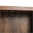 Kosas Home Holmes Mango Wood Geometric Pattern Carved Bar Cabinet in Brown