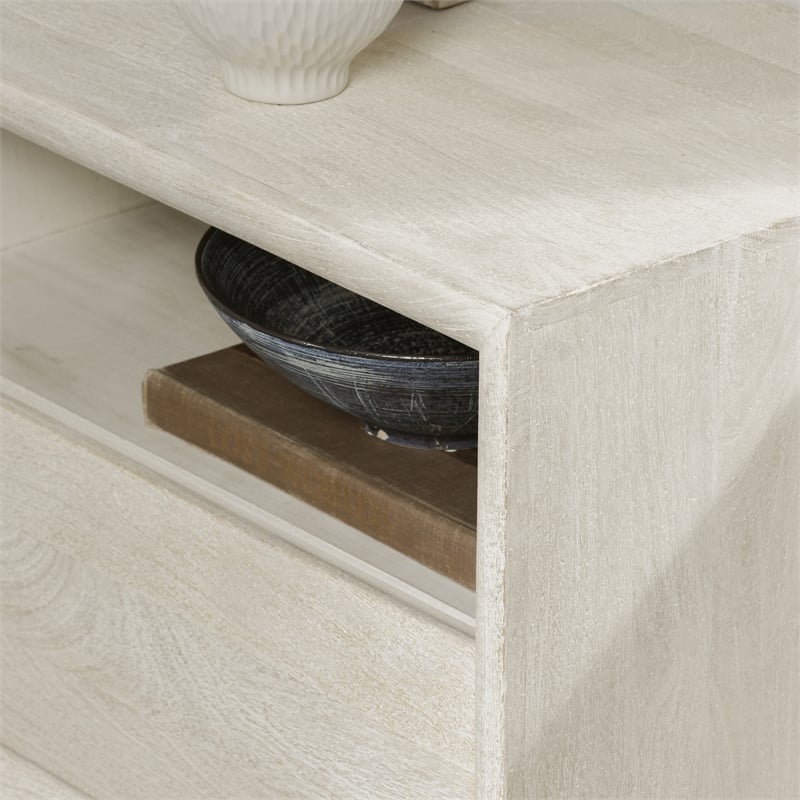 Kosas Home Reece 1-Drawer Modern Mango Wood Nightstand in Sand