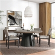 Kosas Home Troy Modern Wood Console Table in Antique Brown Oak