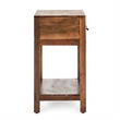 Kosas Home Wren One-Drawer Mango Wood End Table in Natural Brown