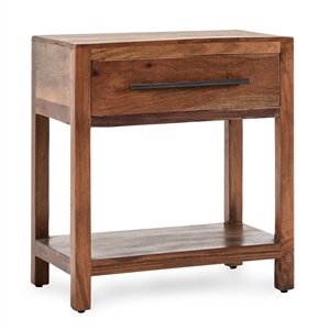 Kosas Home Wren One-Drawer Mango Wood End Table in Natural Brown