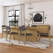 Kosas Home Orlando Set of 2 Oak Wood Dining Chairs with Black Webbing