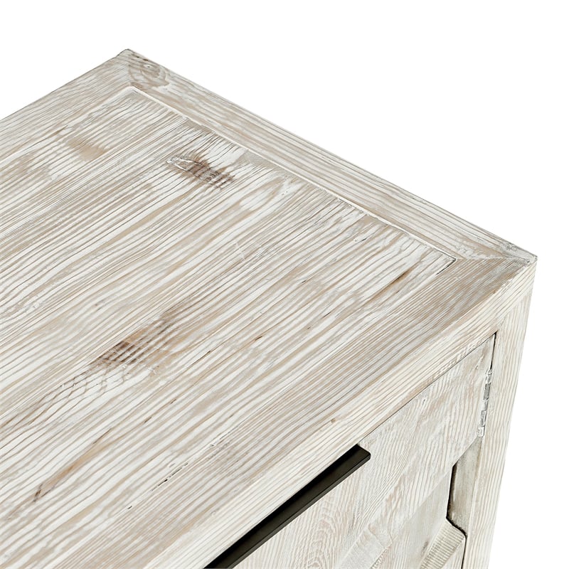 Kosas Home Frederick Reclaimed Pine Wood Sideboard - Six-Door in Vintage White