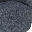 Classic Home Andrea Polyester Fabric 360-Degree Swivel Accent Chair Blue