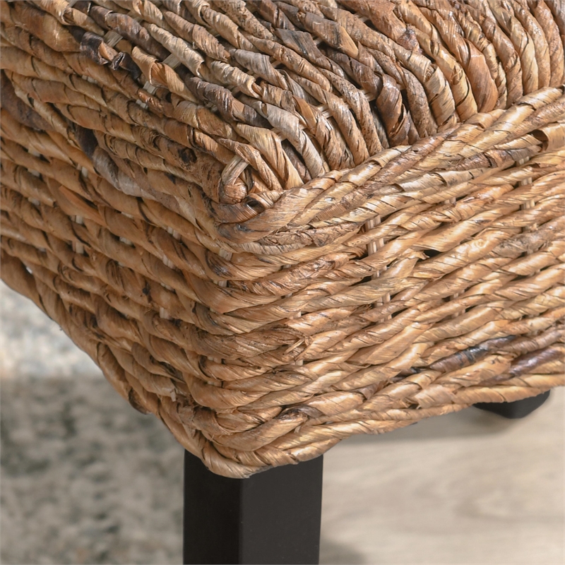 Kosas Home Windsor Handwoven Rattan Dining Chair in Natural Brown Set of 2