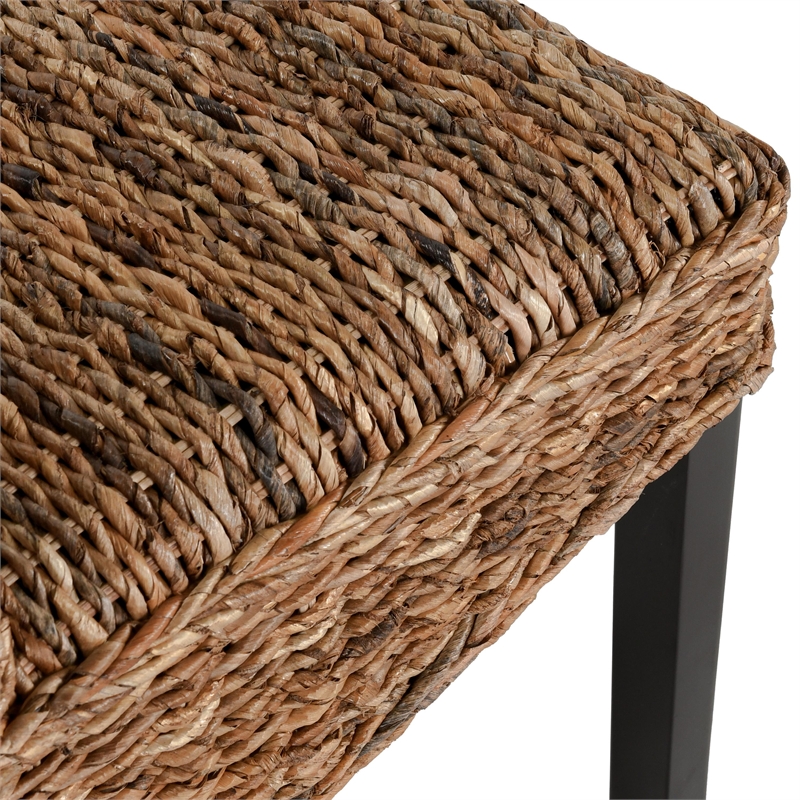 Kosas Home Windsor Handwoven Rattan Dining Chair in Natural Brown Set of 2