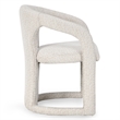 Classic Home Archie Ivory Polyester Fabric Upholstered Dining Chair