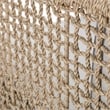 Classic Home Brisbane Natural Rattan Outdoor Accent Chair with Aluminum Frame