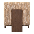 Classic Home Chelsea Fabric Accent Chair Gold Pattern with Dynamic Wood Frame