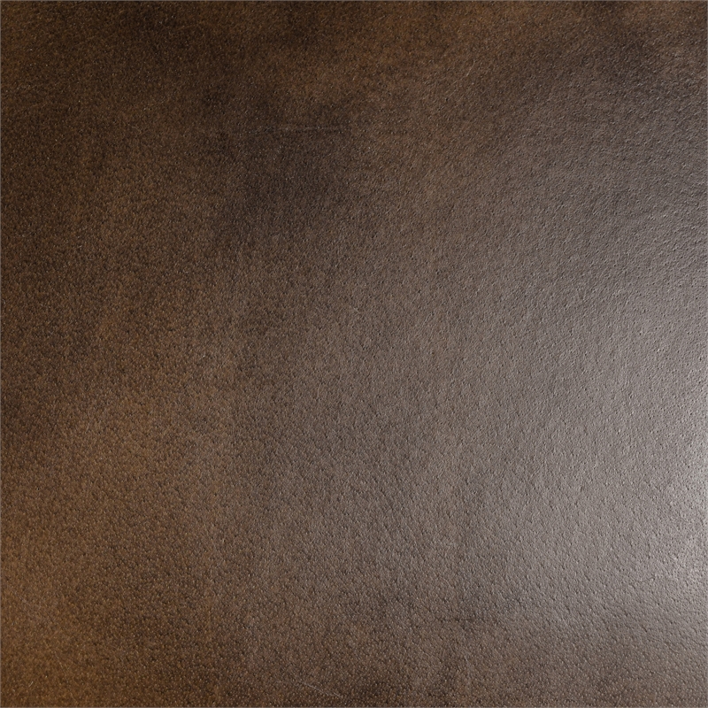 Classic Home Fonda Brown Leather Cantilever Dining Chair with Welted Seam Detail