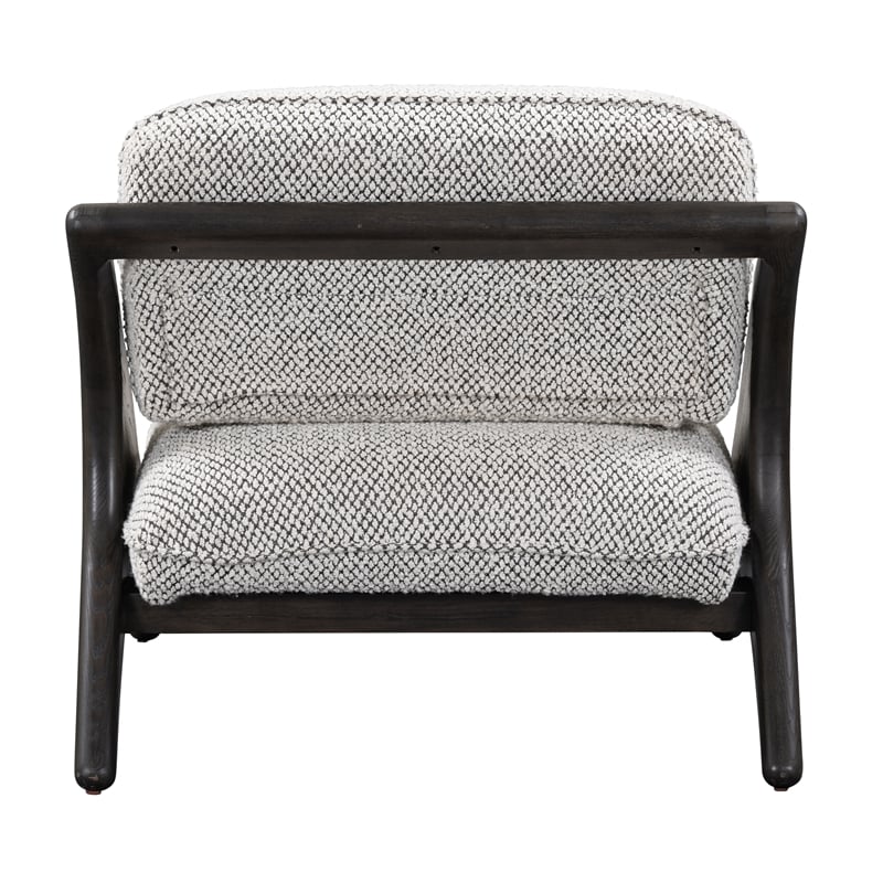 Classic Home Georgia Gray Accent Chair with Dimensional Fabric Upholstery