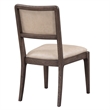 Classic Home Gia Leather Upholstery Dining Chair Beige with Wood Frame