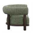 Classic Home Lars Fabric Upholstered Accent Chair Green with Wood Frame