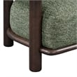Classic Home Lars Fabric Upholstered Accent Chair Green with Wood Frame