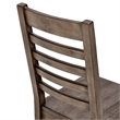Kosas Home Caleb Solid Wood Dining Chair Distressed Brown Set of 2