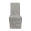 Classic Home Jordan Cool Gray Fabric Upholstered Parsons Dining Chairs Set of 2