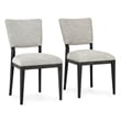 Classic Home Phillip Fabric Upholstered Dining Chair Sand Set of 2