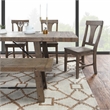 Kosas Home Tuscany Reclaimed Pine Wood Dining Chair in Weathered Brown Set of 2