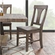 Kosas Home Tuscany Reclaimed Pine Wood Dining Chair in Weathered Brown Set of 2