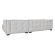 Classic Home Element Two-Piece Modern Beige Poly-Blend Fabric Sectional Sofa