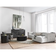 Classic Home Element Two-Piece Modern Beige Poly-Blend Fabric Sectional Sofa