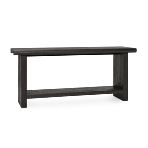 Classic Home Larson 68&quot Handcrafted Solid Pine Wood Console Table Black