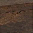 Kosas Home Axis 46in Handcrafted Solid Wood Storage Trunk Dark Brown