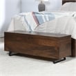 Kosas Home Axis 46in Handcrafted Solid Wood Storage Trunk Dark Brown
