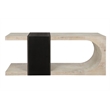 Classic Home Danica Reclaimed Oak Wood Console Table in White