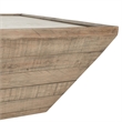 Classic Home Dalton Square Transitional Reclaimed Pine Wood Coffee Table