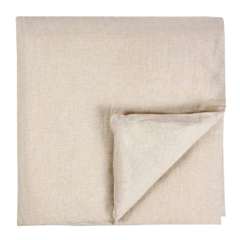 Villa by Classic Home Jayson Linen Cashmere Fabric King Beige Duvet