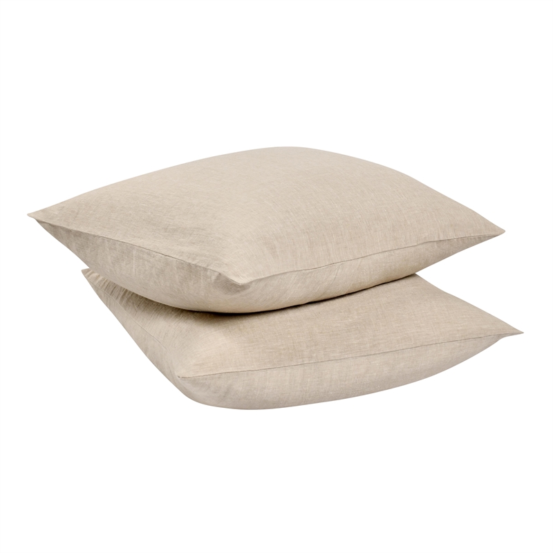 Villa by Classic Home Jayson Linen Cashmere Fabric Euro Beige Sham