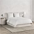 Villa by Classic Home Jayson Linen Cashmere Fabric King White Duvet