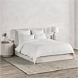 Villa by Classic Home Jayson Linen Cashmere Fabric King White Duvet