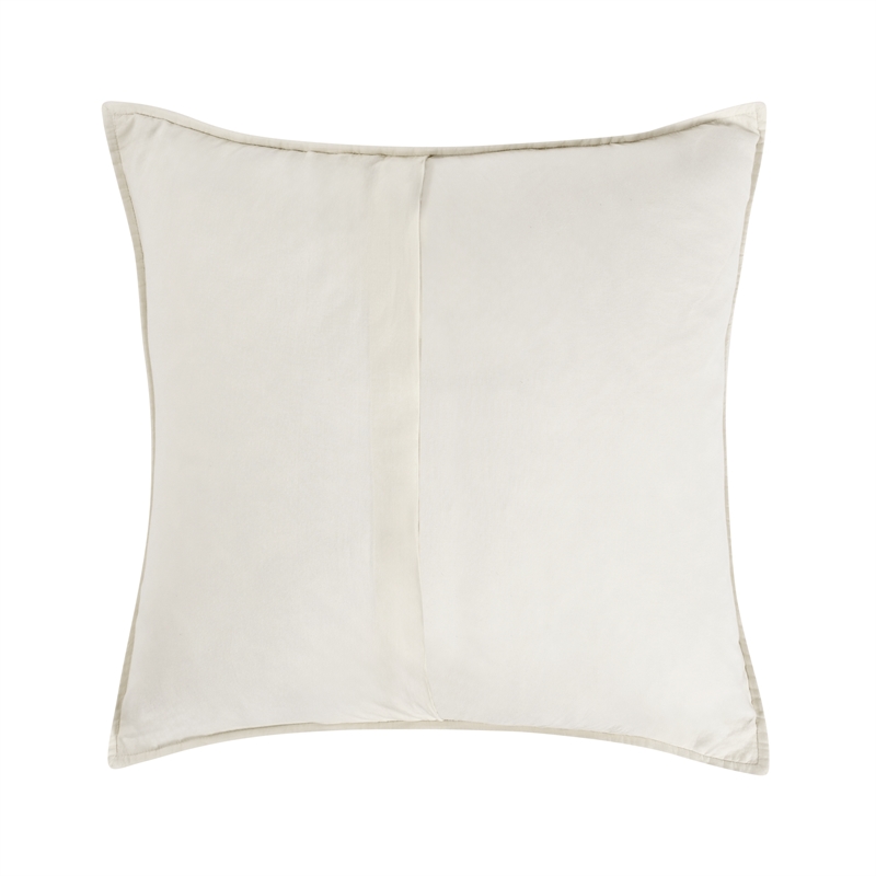 Villa by Classic Home Abraham Cotton Linen Eggshell Beige Euro Sham