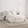 Villa by Classic Home Abraham Cotton Linen Eggshell Beige King Sham