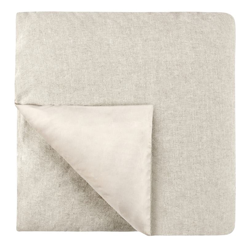 Villa by Classic Home Talia Cotton Linen Blend Natural Queen Duvet