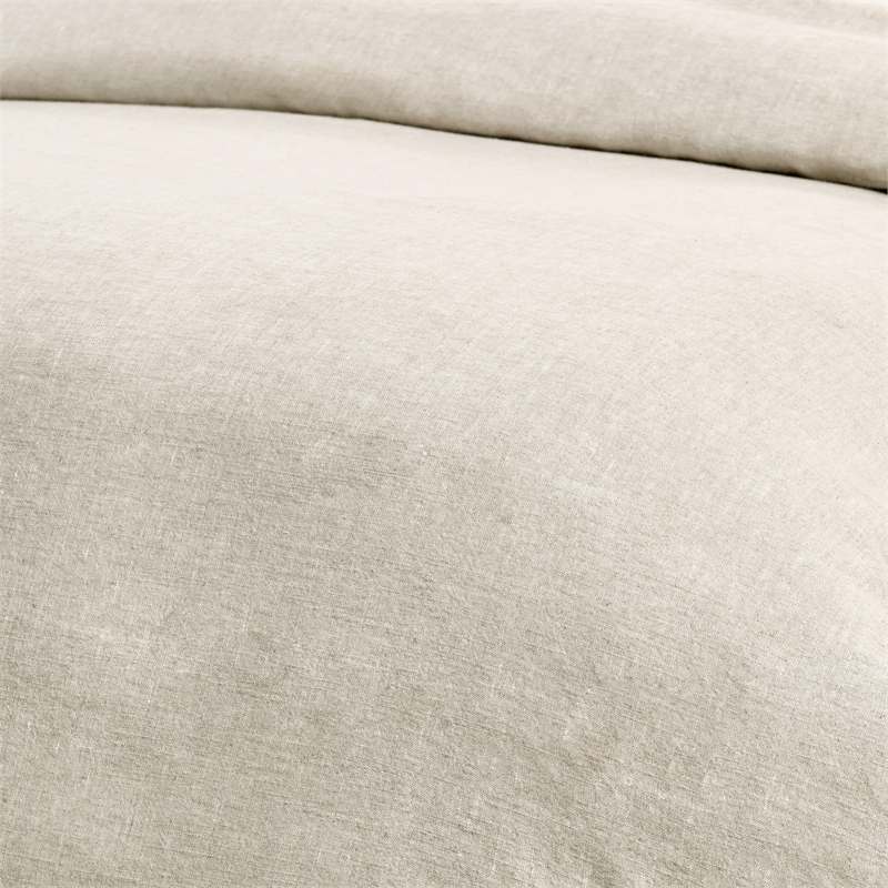 Villa by Classic Home Talia Cotton Linen Blend Natural King Duvet