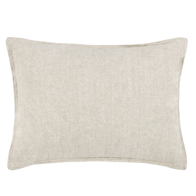 Villa by Classic Home Talia Cotton Linen Blend Natural Standard Sham