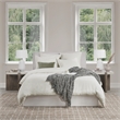 Villa by Classic Home Talia Cotton Linen Blend Ivory King Duvet